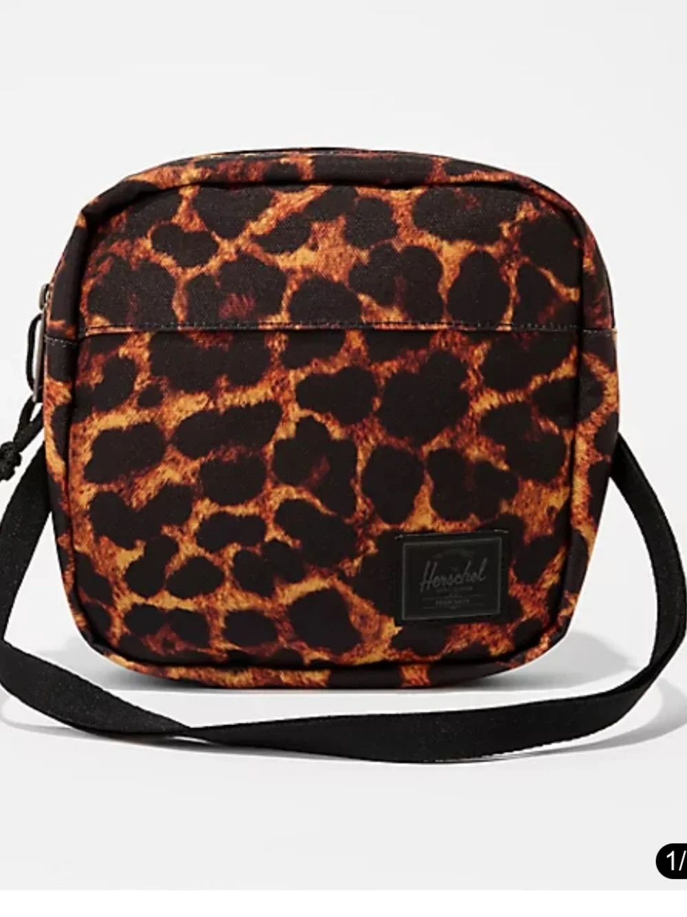 Herschel Leopard Print Crossbody Bag - Brown/Black